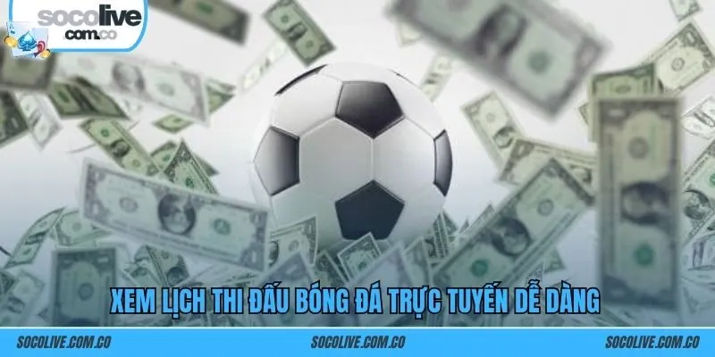 Xem lịch thi đấu bóng đá trực tuyến dễ dàng